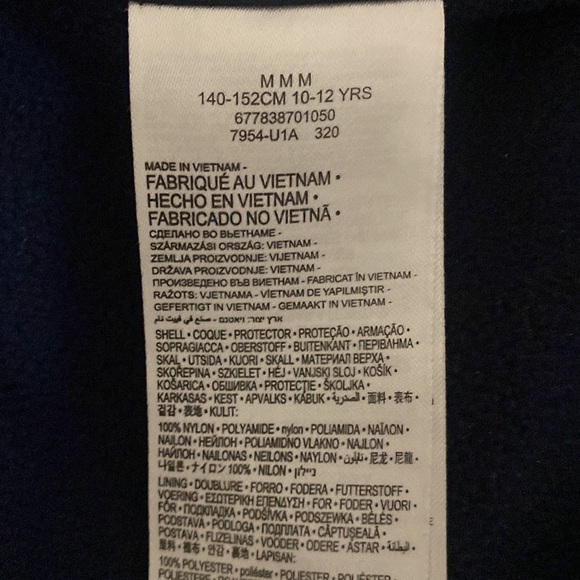 Jordan Bold Stripe Puffer Big Kids’ Puffer Jacket,size 10-12 - Picture 4 of 4